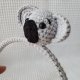 szydełkowa opaska do włosów koala