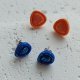"Luna II" - kolczyki sztyfty z gliny polimerowej - zestaw 2 pary