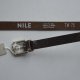 pasek NILE 75 skóra naturalna metaliczny
