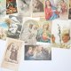 Religijne święte obrazki 20szt PRL