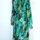 nowa długa sukienka zielone wzory M