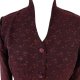 Żakardowy żakiet bordo