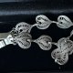 Silver 925 filigranowa oryginalna srebrna delikatna bransoletka z lat 70-ych