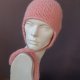 ALPACA * PILOTKA Z WĘZEŁKIEM * MORELOWA * BALACLAVA * CZAPKA Z NAUSZNIKAMI * brzoskwiniowy róż