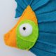 Rybka z filcu na sznureczku - zawieszka