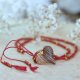 Naszyjnik KORAL z sercem, UNIKATOWY EGZEMPLARZ, SERDUSZKO DREWNIANE | DomilkowyDomek