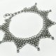 Choker chainmaille z kuleczkami ciężki gothic industrial metal dark