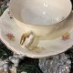Porcelana Kronester Bavaria, filiżanka do herbaty ze spodkiem, złocenia, styl vintage