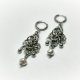 Kolczyki chainmaille naturalnymi perłami stal chirurgiczna eleganckie