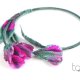 Kwiatowy Naszyjnik Kolia Tulipan. Choker z japońskich koralików