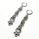Kolczyki wiszące chainmaille stal chirurgiczna wodoodporne eleganckie