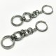 Kolczyki chainmaille stal chirurgiczna 6 cm goth industrial wodoodporne