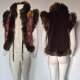 Artystyczna damska kamizelka futrzana Rinascimento – patchwork boho S/M Hp226