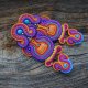 Duże orientalne kolczyki soutache