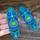 Duże orientalne kolczyki soutache