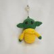 Zielono-żółty stworek - breloczek handmade