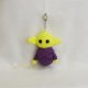 Żółto - fioletowy stworek - breloczek handmade