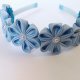 Opaska z niebieskimi kwiatami