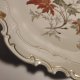 Duży talerz porcelanowy Reichenbach Germany 31 cm, złocenia, vintage lata 60–80