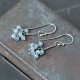 Kolczyki grona z akwamarynem