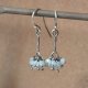 Kolczyki grona z akwamarynem