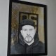 O.S.T.R - portret w ramie - handmade - A3