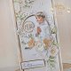 Kartka komunijna pamiątka pierwszej komunii świętej "Beige Story" GOTOWA