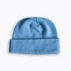 Wełniana czapka wełna niebieska handmade scandi