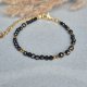 Zestaw naszyjnik i bransoletka Turmalin czarny
