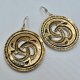 Vintage Sigmund Espeland Bronze Earrings ❤ Biżuteria Wikingów - kolczyki ❤ Modernist Norway ❤ Projektowa biżuteria