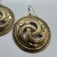 Vintage Sigmund Espeland Bronze Earrings ❤ Biżuteria Wikingów - kolczyki ❤ Modernist Norway ❤ Projektowa biżuteria