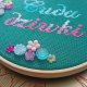 Cuda dzi*ki, haft na tamborku, gotowy do zawieszenia