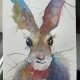 Zajączek wielkanocny Original Akwarela A5