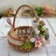 Koszyczek wielkanocny, koszyk wiklinowy na święcone