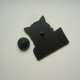 METALOWA EMALIOWANA PIN PRZYPINKA BROSZKA KOTEK Z MYSZKĄ