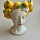 Sicilian Moorish Head with Lemon Wreath - Made in Italy ❤ Duża donica ❤