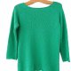 Sweter vintage ciepła zieleń Carla F rękaw 3/4