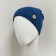 Czapka przejściowa cienka beanie smerf bawełna S/M blue