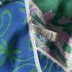 100 % Silk scarf made in France  oryginalna jedwabna chusta tulipanowe drzewo w ciekawie złożonych barwach wysoka jakość jedwabiu