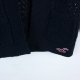 Hollister granatowy ażurowy sweter narzutka / XS