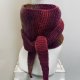 Ręcznie robiony duży ciepły miękki szalik komin Sophie vegan