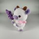 Lawendowa krówka Handmade - ręcznie robiona - amigurumi