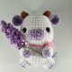 Lawendowa krówka Handmade - ręcznie robiona - amigurumi