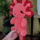 Ręcznie robiony axolotl Amigurumi - Maskotka Handmade