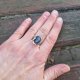 Szafirowy - pierścionek regulowany