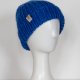 Ręcznie robiona niebieska chabrowa czapka beanie smerfetka Drops Snow rękodzieło handmade