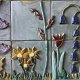 Zestaw kafli ceramicznych "Kwiaty"