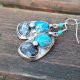 Niebieskie jaspisy - kolczyki