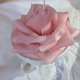 Świeca kwiat róży z wosku pszczelego