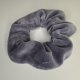 Scrunchie Gumka do Włosów Szary Welur